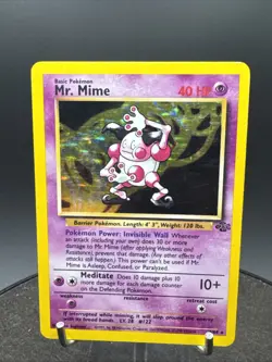 Mr. Mime 6/64 Holo Card Jungle Set 1999 Pokemon WOTC - Image 3