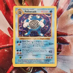 Poliwrath - 13/102 - Shadowless Base Set Pokemon Card - Lot #592 - Image 3