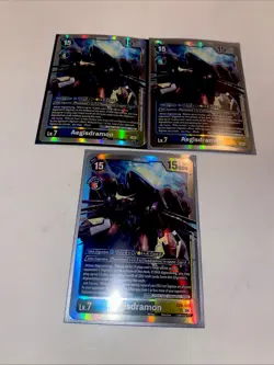 Digimon Card Game Aegisdramon EX8-029 SR Chain Of Liberation 3x Cards TCG - Image 1