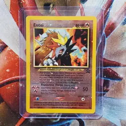 Entei - 34 - Neo Series Holographic Promo Rare - Pokemon Card - Lot #590 - Image 1