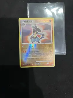 Lucario Reverse Holo, 6/130, Rare Pokemon Card, Diamond and Pearl - LP - Image 1