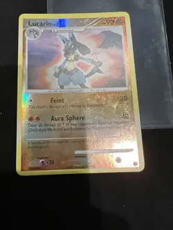 Lucario Reverse Holo, 6/130, Rare Pokemon Card, Diamond and Pearl - LP - Image 5
