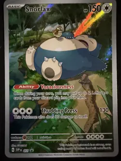 Pokemon Card TCG - Snorlax SVP 051 Scarlet & Violet 151 Black Star Promo NM - Image 1