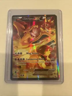 Pokemon TCG Charizard EX XY121 Black Star Promo Full Art Holo Card 2016 - Image 1