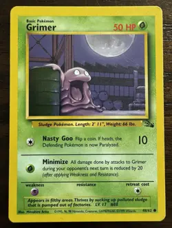 Holo Muk + Grimer - Fossil Set - Vintage Pokemon Cards WOTC 1999 - Image 4