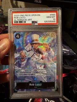 Op05 Rob Lucci Alt Art PSA 10 One Piece Card - Image 1