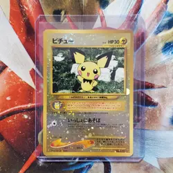 Pichu - No. 172 - Neo Holographic Rare Japanese Pokemon Card - Lot #587 - Image 1