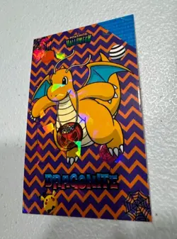 Pokemon 2024 Card Database Halloween Set Dragonite Cracked Holo Peru US Seller - Image 1
