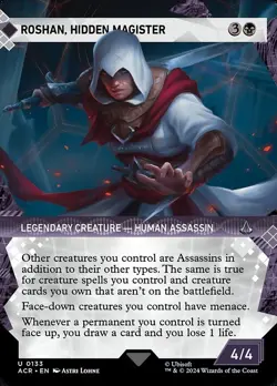 Roshan, Hidden Magister (Showcase) Universes Beyond: Assassin's Creed NM MTG Non - Image 1