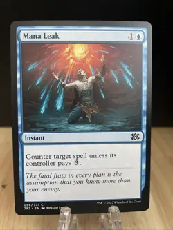 MTG Mana Leak Regular #058/331 Double Masters 2022 Common NM/M - Image 1