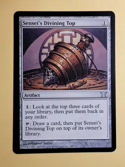 Sensei's Divining Top Champions of Kamigawa MTG 268/306 Magic Michael Sutfin - Image 1