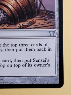 Sensei's Divining Top Champions of Kamigawa MTG 268/306 Magic Michael Sutfin - Image 4