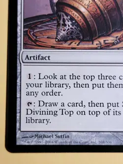 Sensei's Divining Top Champions of Kamigawa MTG 268/306 Magic Michael Sutfin - Image 5