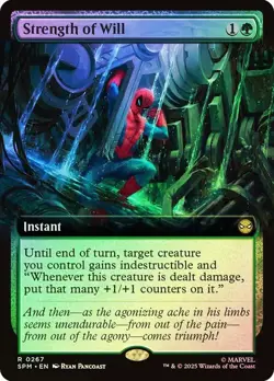 Strength of Will Foil Extended Art Marvel's Spider-Man NM MTG - Image 1