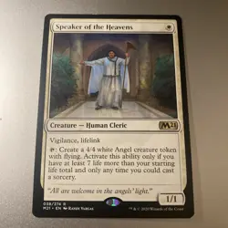 Magic the Gathering (mtg): M21: Speaker of the Heavens - Rare - Image 1