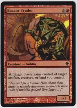MTG Foil 1X Bazaar Trader X1 Worldwake Magic LP/EX - Image 1