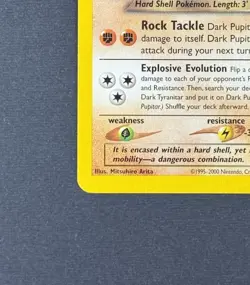 Dark Pupitar 38/105 Regular Uncommon Neo Destiny Unlimited WoTC Pokemon TCG LP - Image 5