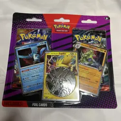 Pokemon 2 Pack Blister - Team Rocket's Articuno, Zapdos, Tyranitar - New Sealed - Image 1