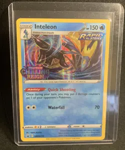 Inteleon SWSH113 Pre Release Promo Pack Stamped Chilling Reign Pokemon TCG - Image 1