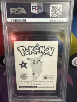 1999 MERLIN POKEMON #S4 BLASTOISE-PRISM PSA 8 - Image 2