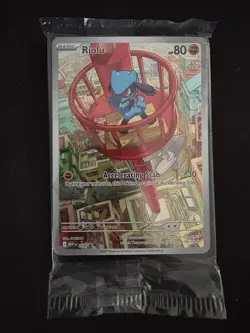 Riolu (010) [Foil] (NM) - Pokemon - Mega Evolution Black Star Sealed Promo - Image 1