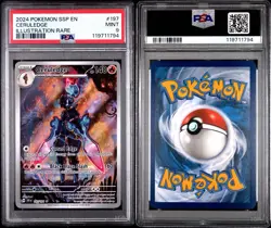 2024 Pokemon SSP EN Ceruledge Illustration Rare #197 PSA 9 Mint - Image 3