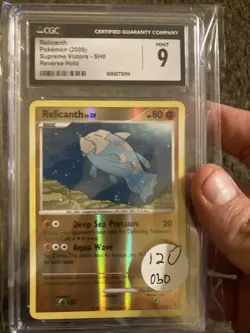 Relicanth Pokemon 2009 Supreme Victors SH8 Reverse Holo CGC 9 - Image 1