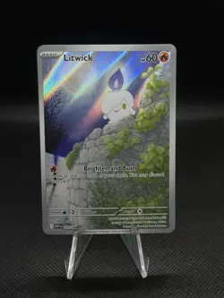 Pokemon TCG Litwick 101/086 White Flare Illustration Rare Holo English Edition - Image 1