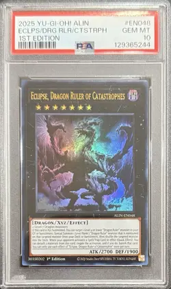 2025 PSA 10 YUGIOH SUDA ULTRA RARE ECLIPSE DRAGON RULER OF CATASTROPHES 💎 - Image 1
