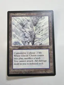 Glacial Chasm Ice Age Magic The Gathering MTG Card Nrmt - Image 1