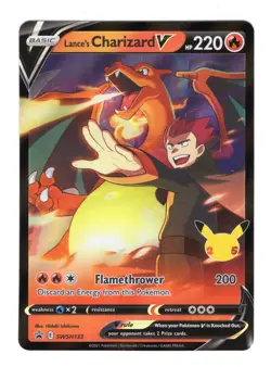 Lance's Charizard V SWSH133 SWSH: Sword & Shield Holo Pokemon Card NM - Image 1