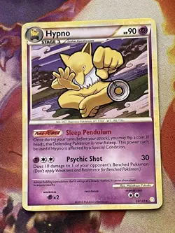 Hypno 23/123 Non Holo Rare HeartGold SoulSilver Pokemon Card - Image 1