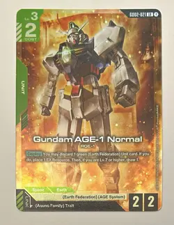 Gundam AGE-1 Normal LR - GD02-021 - Dual Impact Gundam TCG Card Game - Image 1