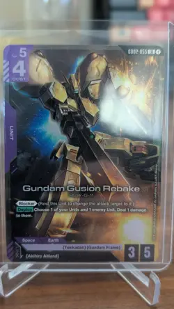 Gundam Gusion Rebake LR - GD02-055 - Dual Impact Gundam TCG Card Game - Image 1