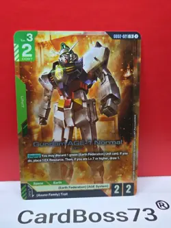 Gundam AGE-1 Normal Gundam Card Game . Dual Impact Legend Rare GD02-021 - Image 1
