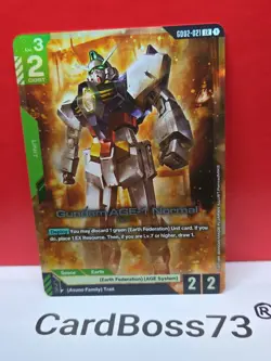 Gundam AGE-1 Normal Gundam Card Game . Dual Impact Legend Rare GD02-021 - Image 4