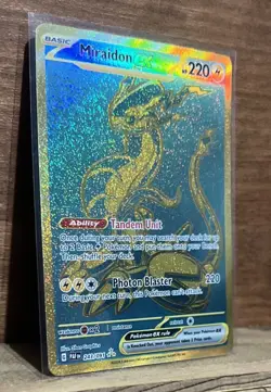 Pokemon TCG Miraidon EX Scarlet & Violet Paldean Fates Hyper Rare Card 243/091 - Image 1