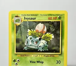 Ivysaur 30/102 (MP) Uncommon Base Set Unlimited 1996 WOTC Pokemon Card - Image 4
