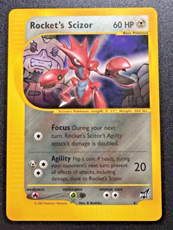 Rocket's Scizor WoTC Best of Game Black Star Promo 4 Pokemon Card MP - Image 1