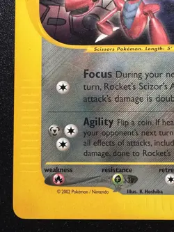 Rocket's Scizor WoTC Best of Game Black Star Promo 4 Pokemon Card MP - Image 5
