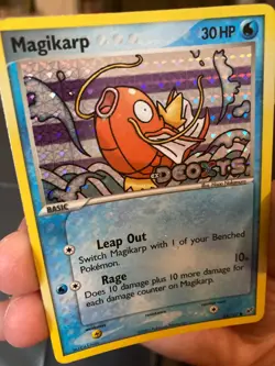 Pokemon TCG Magikarp 64/107 EX Deoxys Stamped Reverse Holo Card - Image 1