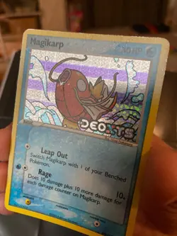 Pokemon TCG Magikarp 64/107 EX Deoxys Stamped Reverse Holo Card - Image 2