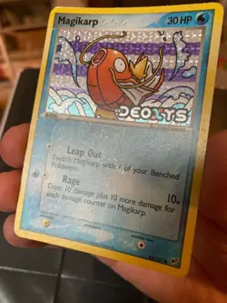 Pokemon TCG Magikarp 64/107 EX Deoxys Stamped Reverse Holo Card - Image 3