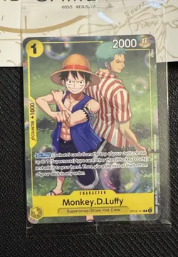 One Piece Monkey D Luffy OP10-111 Promo Card Mint Sealed w/ Stickers + BOOSTER ! - Image 3