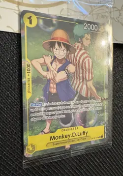One Piece Monkey D Luffy OP10-111 Promo Card Mint Sealed w/ Stickers + BOOSTER ! - Image 4