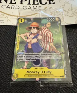 One Piece Monkey D Luffy OP10-111 Promo Card Mint Sealed w/ Stickers + BOOSTER ! - Image 5