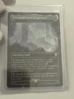 MTG LOTR Glittering Caves of Aglarond Mythic Rare Gemstone Caverns Card 346 WOTC - Image 1