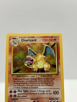 Charizard Base Set Holo Rare Pokemon Trading Card 4/102 MP - Image 2