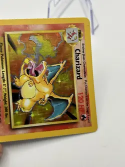 Charizard Base Set Holo Rare Pokemon Trading Card 4/102 MP - Image 4