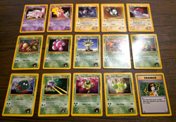 X 30 Pokemon Gym Heroes Unlimited Edition TCG Card Lot Exmt-Nrmt All Different - Image 2